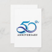 Jubileum 50e bedankkaart (Voorkant / Achterkant)