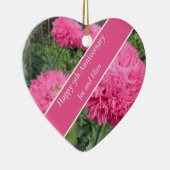 Jubileum 9de bruiloft, papaver keramisch ornament (Rechts)