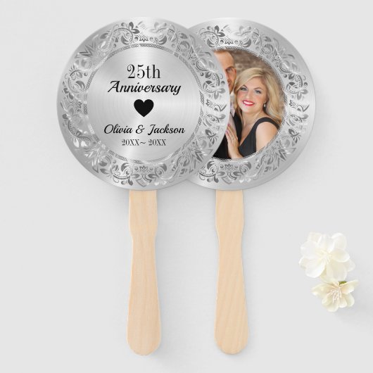 Jubileum Aangepaste foto Handwaaier (Voorkant en achterkant)