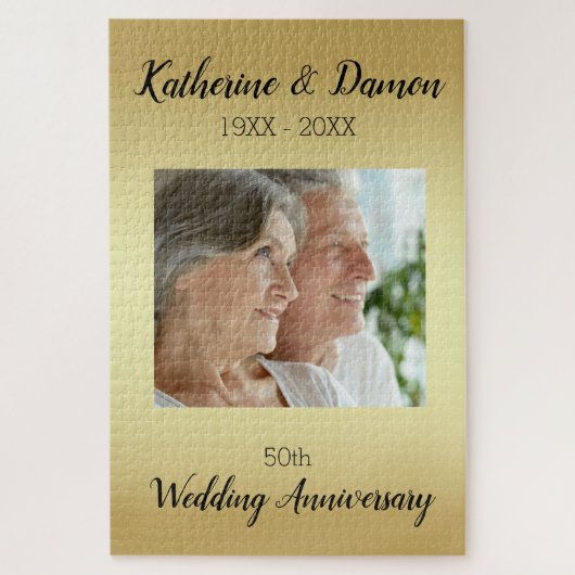 Jubileum Aangepaste foto Legpuzzel (Verticaal)