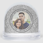 Jubileum Aangepaste foto Sneeuwbol (Achterkant)