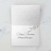 Jubileum Almond Blossom Love Text Kaart (Binnen)