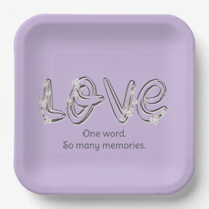 Jubileum Almond Blossom Love Text Papieren Bordje