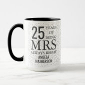 Jubileum altijd met 25th Silver, Mrs. Mok (Links)