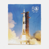 Jubileum Apollo 11 Moon Landing, Saturn V: Fleece Deken (Voorkant)