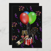 Jubileum ballonnen flesjesemmer celebratie (Voorkant / Achterkant)