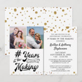 Jubileum Black Gold JAAR IN DE MAKING Kaart (Voorkant / Achterkant)