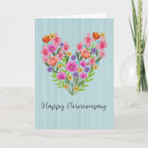 Jubileum Bloemenhart Kaart