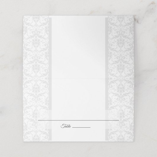 Jubileum, bruiloft, gelegenheid Damask aanpassen (Buitenkant ongevouwen)