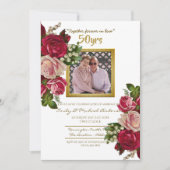 Jubileum Bruiloft Rozen - ELK JAAR Kaart (Voorkant)