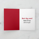 Jubileum Bubble Heart op rood Kaart (Binnen)