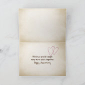 Jubileum Buck and Doe Love Kaart (Binnen)