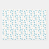 Jubileum Celebration Pattern Blue/Gold ID723 Inpakpapier Vel (Voorkant 3)