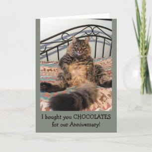 Jubileum Chocolates Kimber Cat Jubileum Kaart