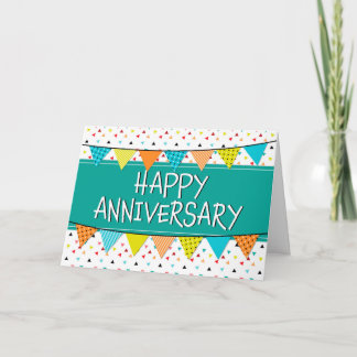 Jubileum Colorful Triangles Kaart werknemers