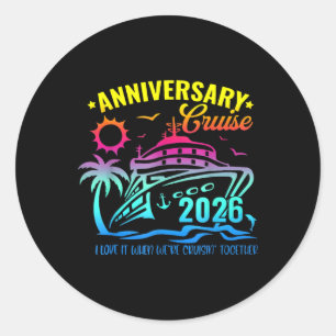 Jubileum Cruise 2026 Samen Herinneringen Maken V Ronde Sticker
