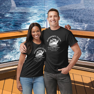 Jubileum Cruise Zwarte Persoonlijke T-Shirt