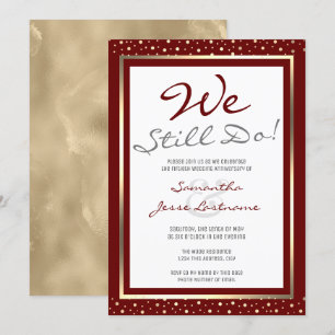 Jubileum dat we nog steeds met legant Gold uitnodi Kaart