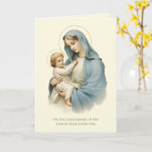 Jubileum de dood hield van een Maria Jezus Kaart (Gele Bloem)