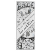 Jubileum Diamond 10e bruiloft Wijn Cadeautas (Voorkant)