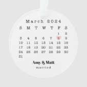 Jubileum en trouwfoto terug ornament (voorkant)