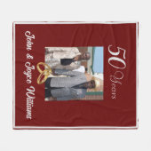 Jubileum Fleece Deken (Voorkant (Horizontaal))