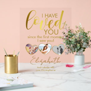 Jubileum Foto Collage Hart Acryl Bord