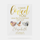 Jubileum Foto Collage Hart Acryl Bord (Voorkant)