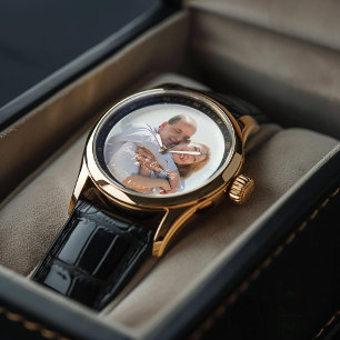 Jubileum foto gepersonaliseerd horloge