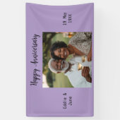 Jubileum Foto Moderne Banner Paarse (Verticaal)