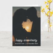 Jubileum Foto | script Kaart (Gele Bloem)