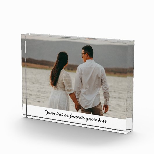 Jubileum Gift, Custom Photo Block, Gift voor haar Fotoblokken (Rechts)