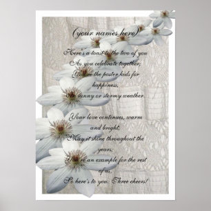 Jubileum Gift for the Bride and Groom Poster