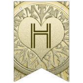 ☆JUBILEUM ☆ Gold Heart Glitter Vlaggetjes (Eerste vlag)