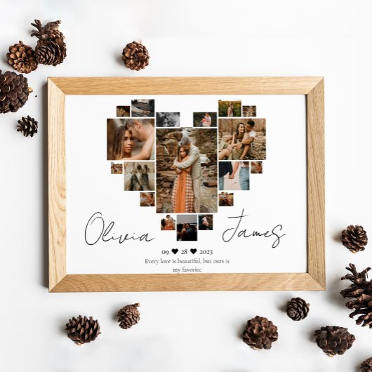 JUBILEUM HART COLLAGE POSTER EN PRINT