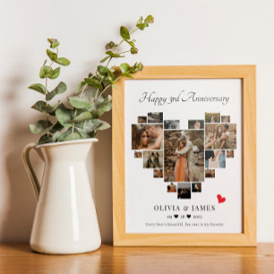 JUBILEUM HART COLLAGE POSTER EN PRINT