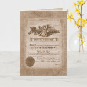 Jubileum huwelijksakte Kaart (Gele Bloem)