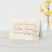 Jubileum Hydrangea Boeket Kaart (Gele Bloem)