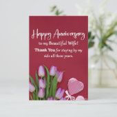 Jubileum-kaart (Staand voorkant)