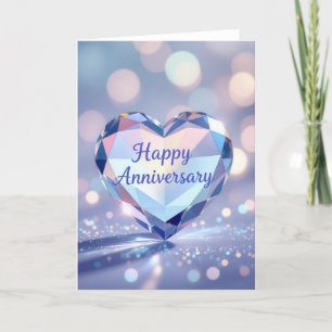 Jubileum Kaart, Happy Anniversary, bruiloft celeb Feestdagen Kaart