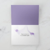 Jubileum Kaart met paarse bloemen (Binnen)