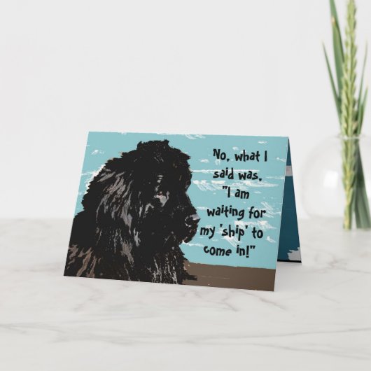 Jubileum Kaart ~ Newfoundland Humor (Voorkant)