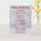 Jubileum Kaart voor Echtgenoot (Gele Bloem)