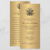 Jubileum katholieke priest Poem Ordination (Voorkant / Achterkant)