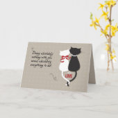 Jubileum Katten Verliefd Kaart (Gele Bloem)