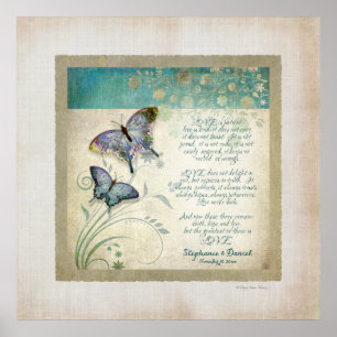 Jubileum, liefdeshoofdstuk 1 Corinthians 13 Poster