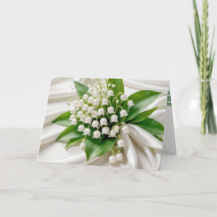 Jubileum Lily of the Valley Boeket Kaart