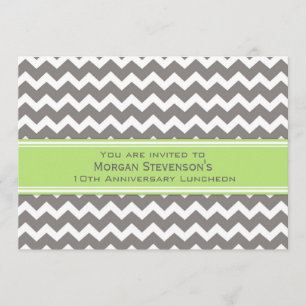 Jubileum Luncheon Invitation Grey Kaart