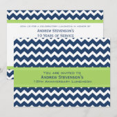 Jubileum Luncheon Invitation Limoen Kaart (Voorkant / Achterkant)