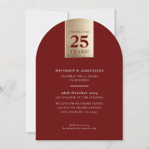 JUBILEUM luxe bedrijf bordeauxrood goud Kaart